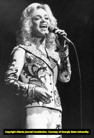 Barbara Mandrell performing at the Georgia World Congress Center, Atlanta, Georgia, December 4, 1977.