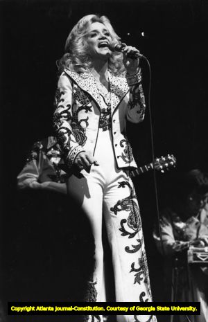 Barbara Mandrell performing at the Georgia World Congress Center, Atlanta, Georgia, December 4, 1977.