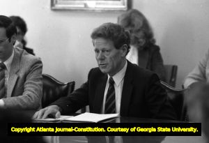 Swiss theologian Hans Küng at Emory University, Atlanta, Georgia, November 11, 1980.