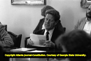 Swiss theologian Hans Küng at Emory University, Atlanta, Georgia, November 11, 1980.