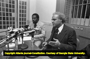 NAACP National Director Benjamin Hooks at the Federal Penitentiary, Atlanta, Georgia, November 25, 1980.