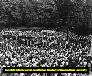 Governor campaign rally for James V. Carmichael, Moultrie, Georgia, May 11, 1946.