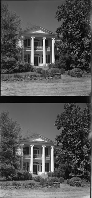 Exterior of a house on the LaGrange House and Garden Tour, LaGrange, Georgia, May 3, 1953.
