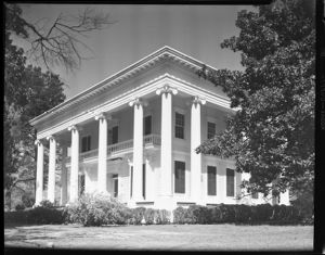 Exterior of a house on the LaGrange House and Garden Tour, LaGrange, Georgia, May 3, 1953.