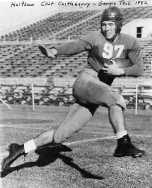 Georgia Tech halfback Clint Castleberry, Atlanta, Georgia, 1942.