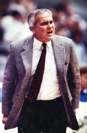 Georgia State Basketball coach Bob Reinhart, Atlanta, Georgia, January 25, 1990.