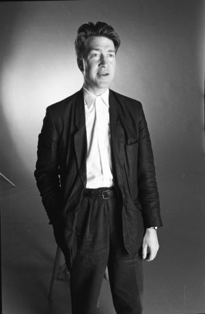 Surrealist filmaker David Lynch promoting his film "Blue Velvet," Atlanta, Georgia, July 4, 1986.