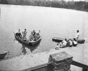 Boating at Franklin Delano Roosevelt State Park, Pine Mountain, Georgia, April 1947.