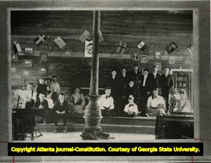 Class of 1908, Oakland School, Georgia, 1908 original, rephotographed in August 1959?