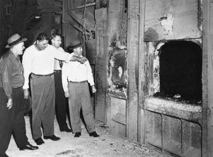 Union members inspecting a furnace at Atlantic Steel, Atlanta, Georgia, May 1952.
