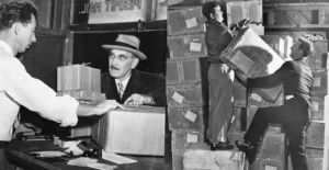 Delta Airlines freight packaging office, Atlanta, Georgia, December 15, 1950.