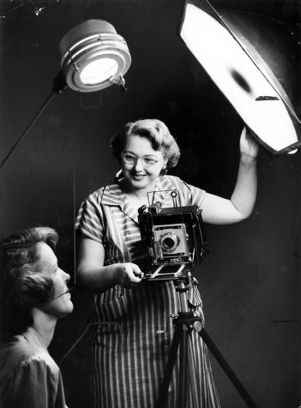 Atlanta Journal photographer Edna Weston, Atlanta, Georgia.
