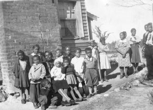 Sarah Murphy and the orphans under her care, Atlanta, Georgia, April 9, 1939.