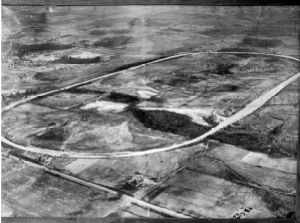 Aerial view of Candler Field, Atlanta, Georgia, circa 1920.