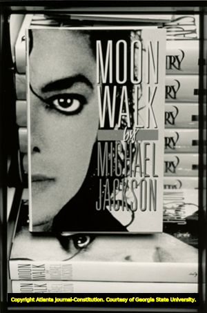 Michael Jackson's book "Moonwalk," Atlanta, Georgia, May 1988.