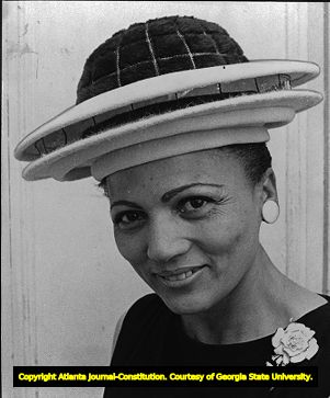 Lillian Head in her Polaris restaurant-inspired hat