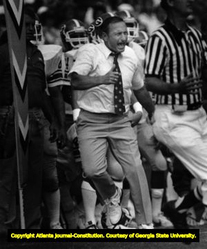 Georgia Bulldogs Coach Vince Dooley on the sidelines, circa 1970s