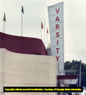 The Varsity Drive-In restaurant, 1989