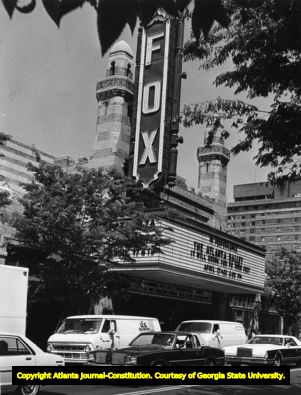 Fox Theatre marquee, 1981