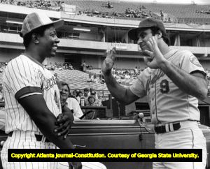 Hank Aaron and Joe Torre, circa 1970s