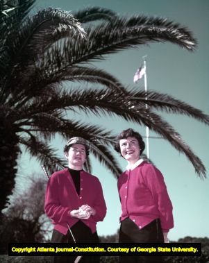 Louise Suggs at the Sea Island Invitational golf tournament, 1958