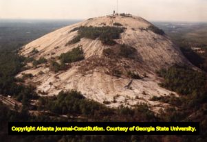 Aerial view of Stone Mountain, 1992
