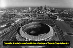 Atlanta-Fulton County Stadium aerial view, 1993