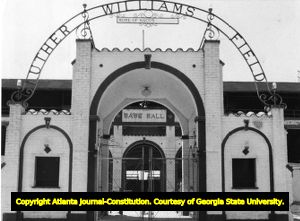 Luther Williams Field front gate, 1974