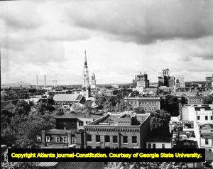 Savannah rooftops and city view, 1964