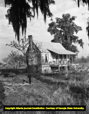 Rural homes are bought out under value for the nuclear refinery plant, 1951