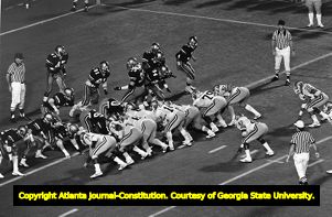 Georgia Tech with 13 men on the field before the start of a play, 1985