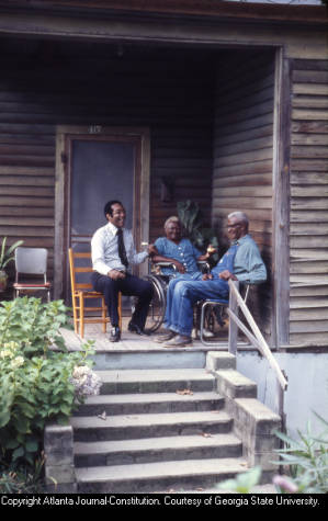 McHenry Boatwright visits his home town and catches up with old neighbors, 1977