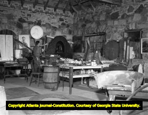 Steffan Thomas' workshop and artist studio, 1946
