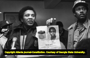 Missing Child press conference for Lubie Geter, 1981