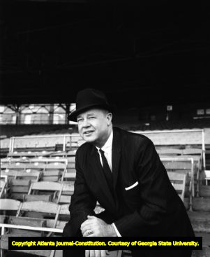 Earl Mann poses for a portrait inside Ponce de Leon Park, circa 1950s