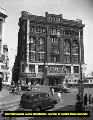 Loew's Grand Theatre and marquee, 1952
