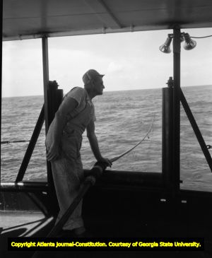 Oil exploration off the coast of Georgia, 1960