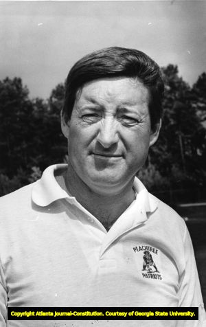 High school football coach Dave Hunter of the Peachtree Patriots, 1987