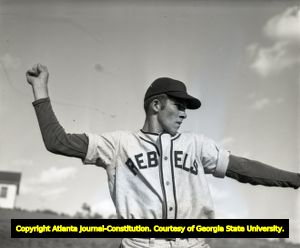 High school pitching phenom Hugh Radcliffe, 1948