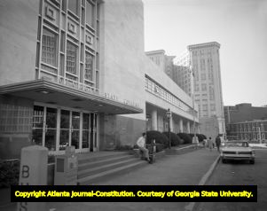 Sparks Hall exterior view, 1964