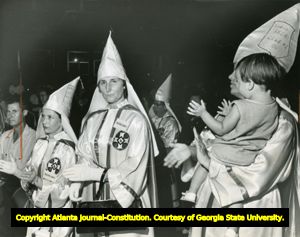 Ladies Auxiliary AKIA Georgia Club No. 1, of the Ku Klux Klan, at a ralley, Georgia, August 1965.