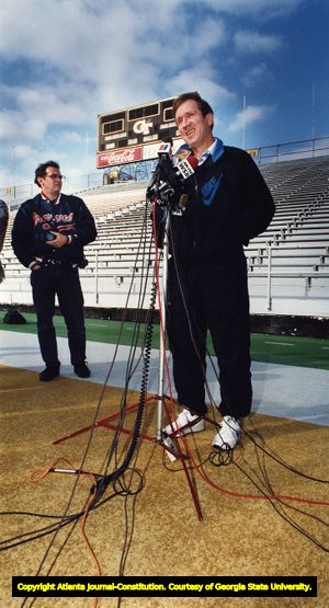 Tech coach Bobby Ross announces his resignation and jump to the San Diego Chargers, 1991