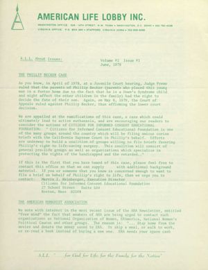 A.L.L. About Issues, 1979-06