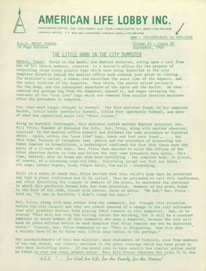 A.L.L. About Issues, 1980-09