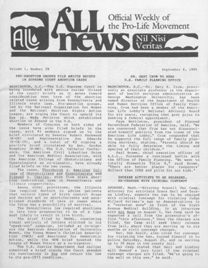 ALL News, 1985-09-06