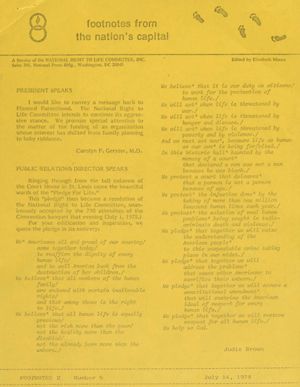 Footnotes from the Nation's Capital, 1978-07-14