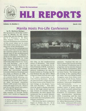 HLI Reports, 1992-03
