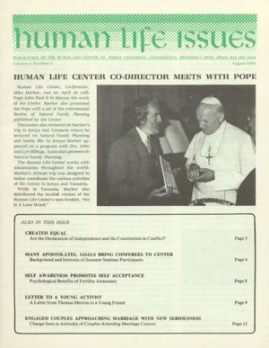 Human Life Issues, 1983-08
