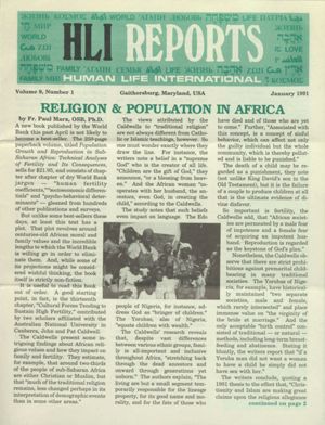 HLI Reports, 1991-01