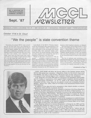 MCCL Newsletter, 1987-09
